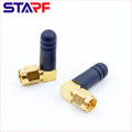 2,5 cm 2 dbi omnidirektional 433 MHz 315 MHz SMA-Stecker rechtwinklige Gummiantenne